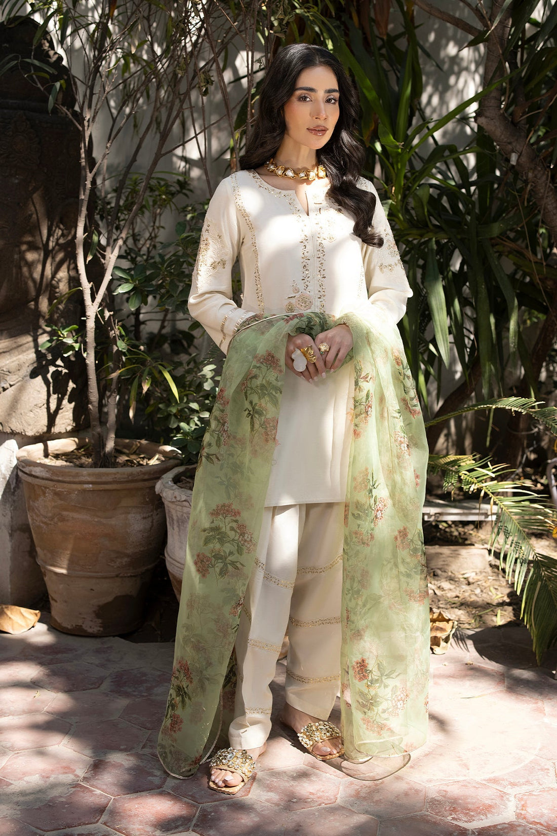 Erum Khan | Shahzeen Eid Collection | SWAN by Erum Khan - Designer Dress - Type: Ladies Clothes - Available at Libayah - 100% Original