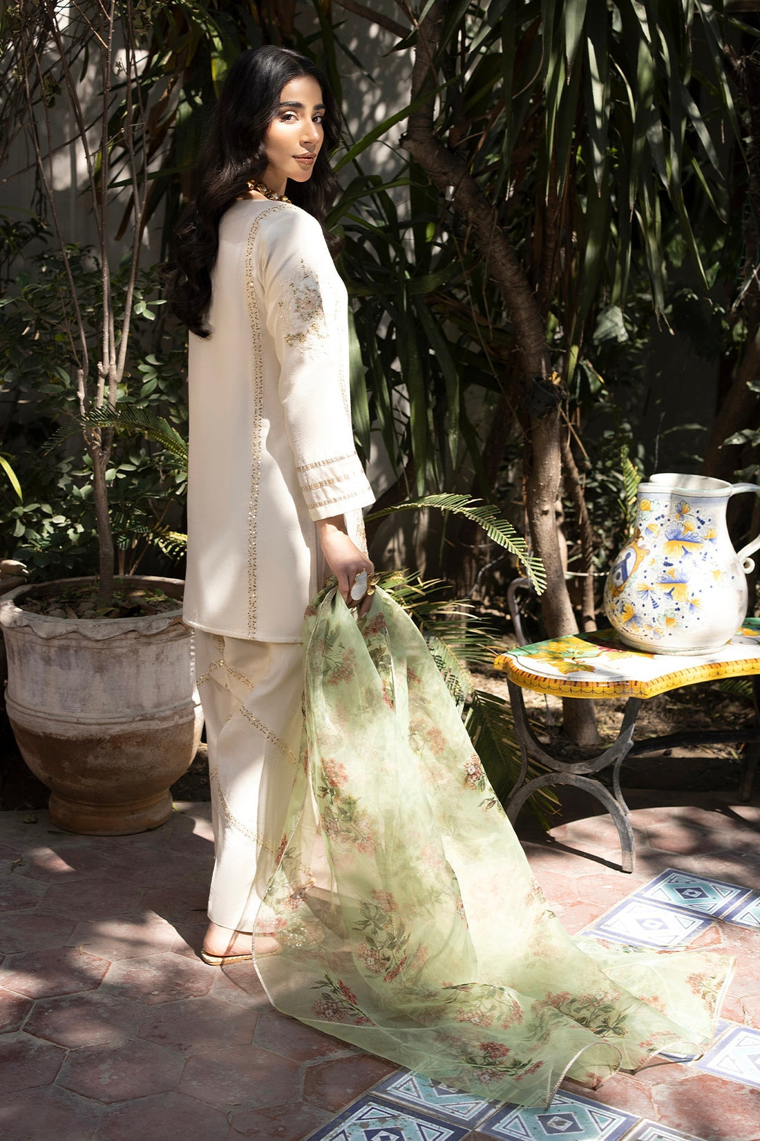 Erum Khan | Shahzeen Eid Collection | SWAN by Erum Khan - Designer Dress - Type: Ladies Clothes - Available at Libayah - 100% Original