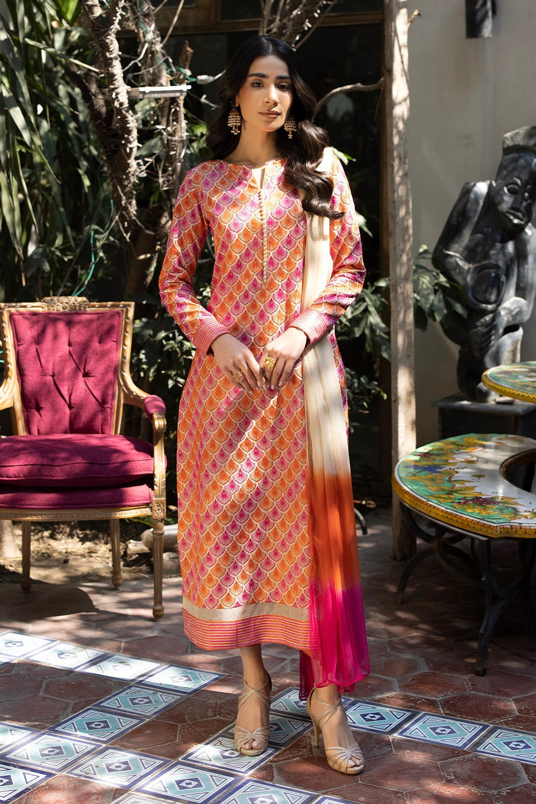 Erum Khan | Shahzeen Eid Collection | BLOSSOM by Erum Khan - Designer Dress - Type: Ladies Clothes - Available at Libayah - 100% Original