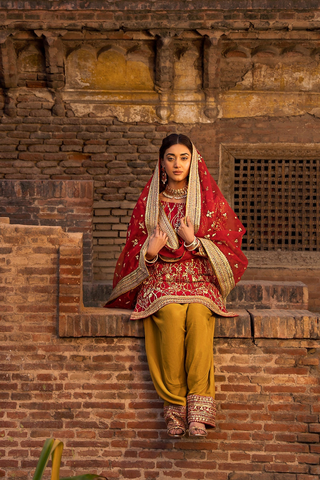 Erum Khan | Shezadian Luxe Formals | CHAND BAI by Erum Khan - Designer Dress - Type: Ladies Clothes - Available at Libayah - 100% Original