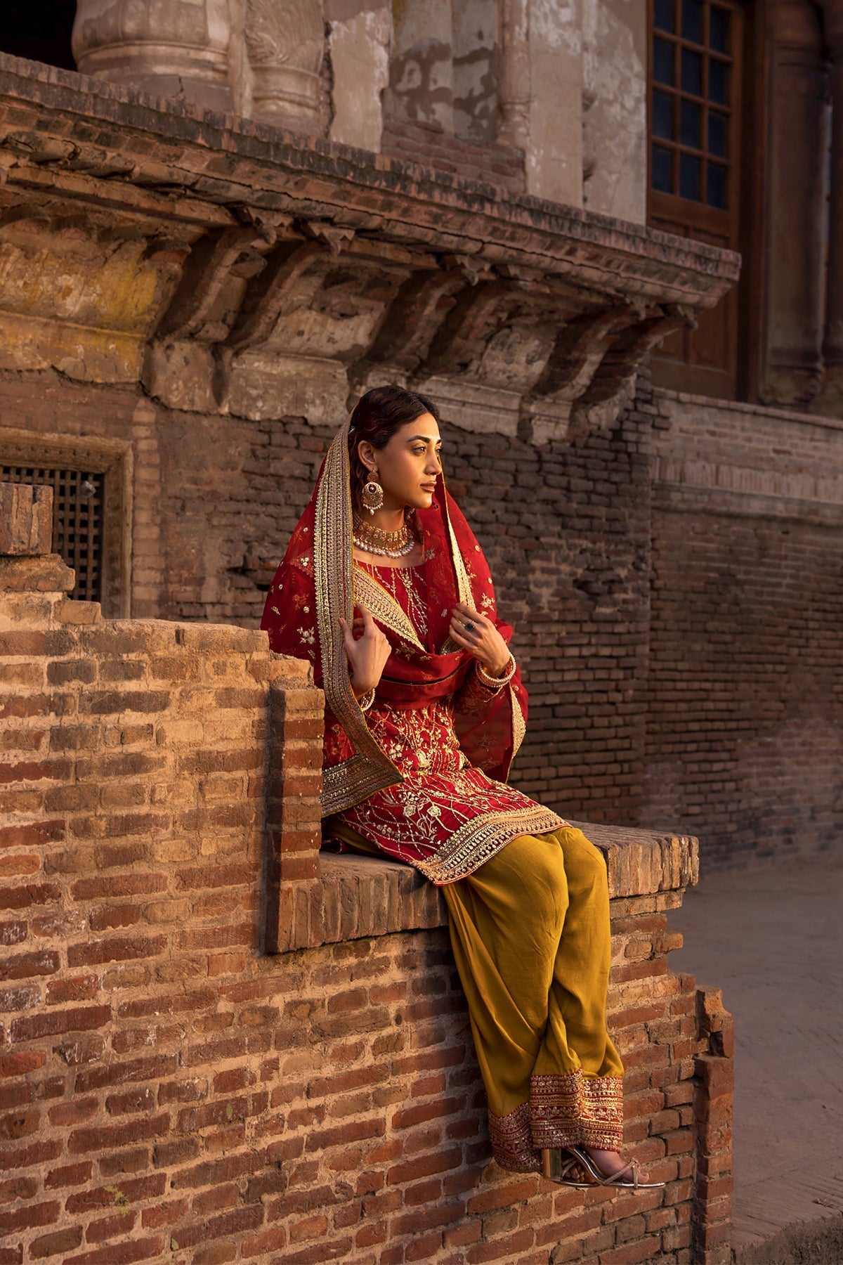 Erum Khan | Shezadian Luxe Formals | CHAND BAI by Erum Khan - Designer Dress - Type: Ladies Clothes - Available at Libayah - 100% Original
