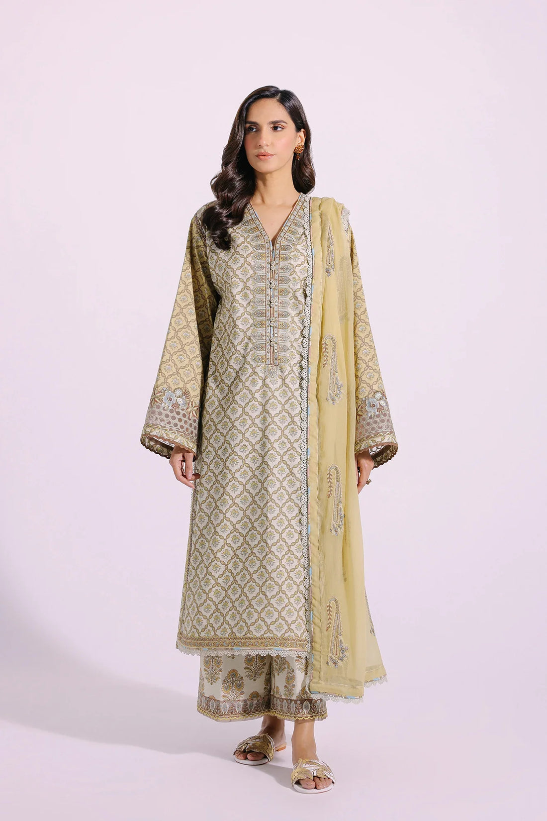 Ethnic | Rozana Collection SS 24 | E0404/203/130 by Ethnic - Designer Dress - Type: Ladies Clothes - Available at Libayah - 100% Original