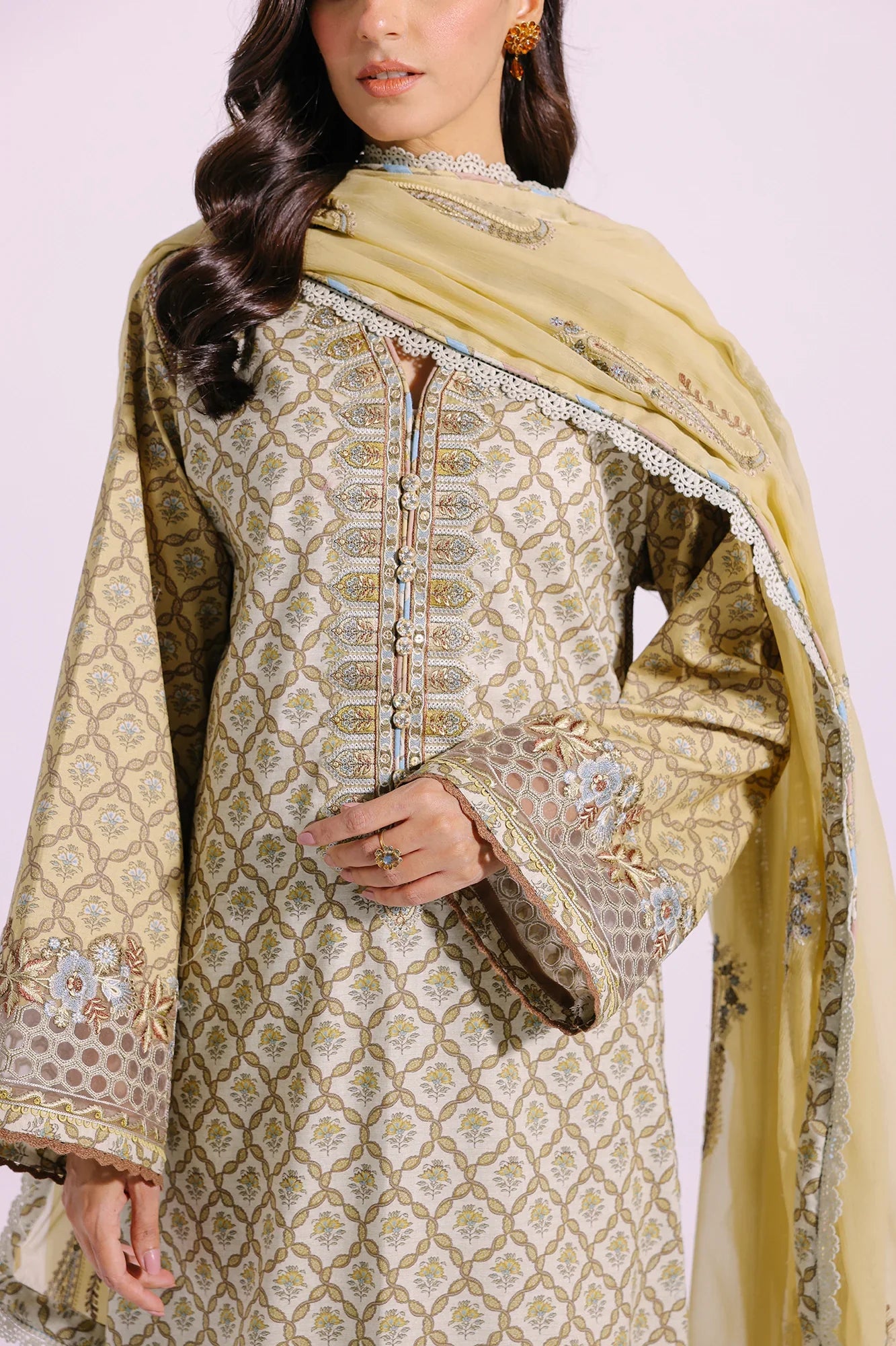 Ethnic | Rozana Collection SS 24 | E0404/203/130 by Ethnic - Designer Dress - Type: Ladies Clothes - Available at Libayah - 100% Original