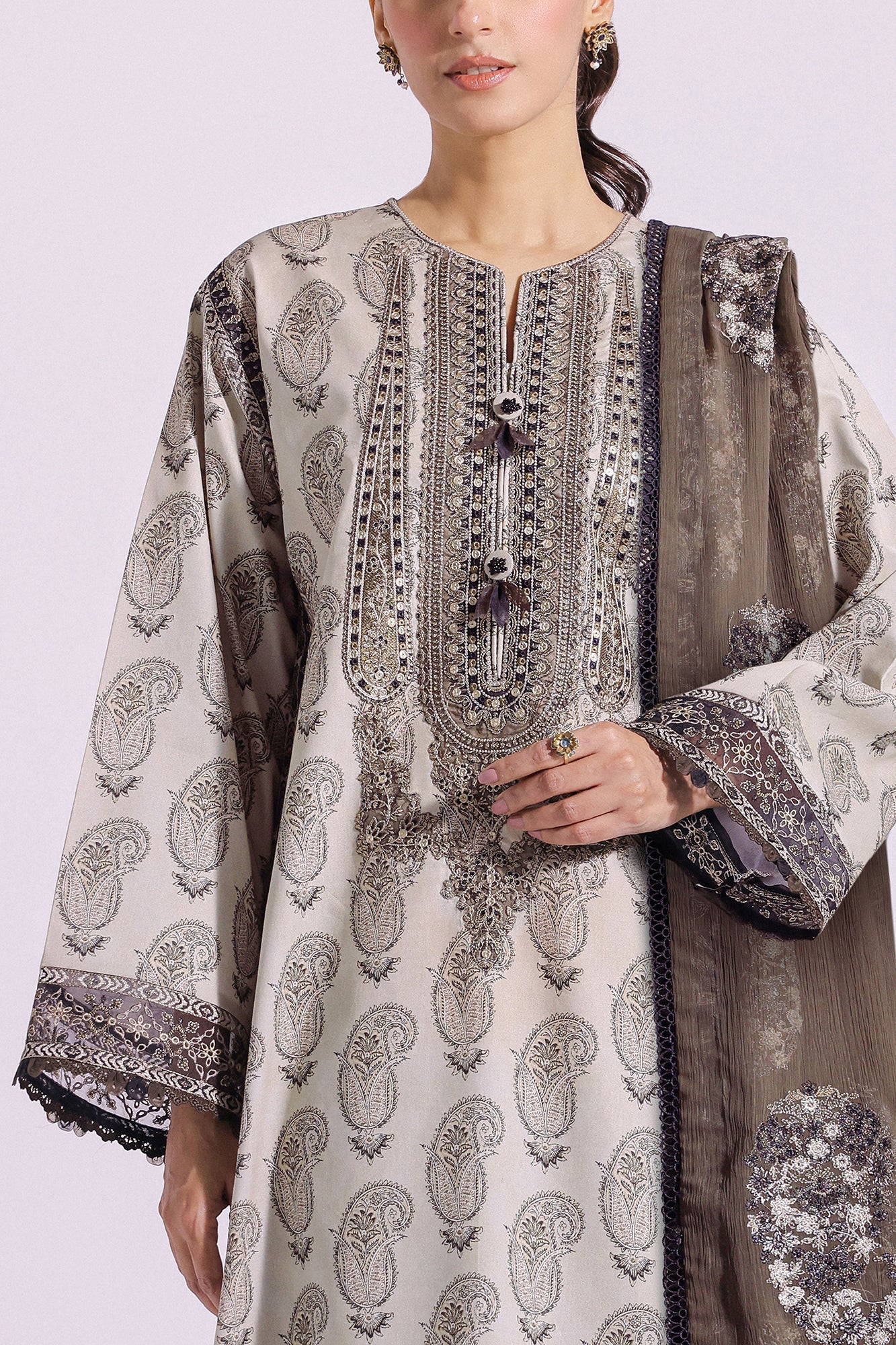 Ethnic | Rozana Collection SS 24 | E0411/203/110 by Ethnic - Designer Dress - Type: Ladies Clothes - Available at Libayah - 100% Original
