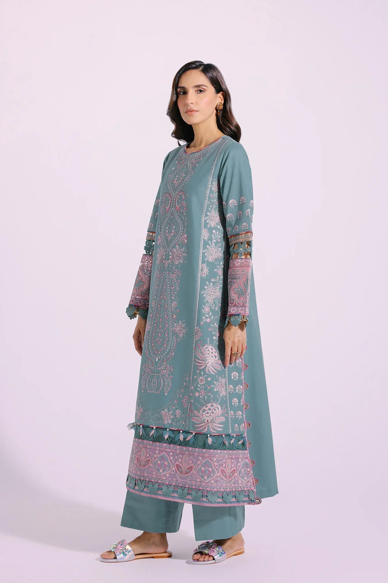 Ethnic | Rozana Collection SS 24 | E0406/203/718 by Ethnic - Designer Dress - Type: Ladies Clothes - Available at Libayah - 100% Original