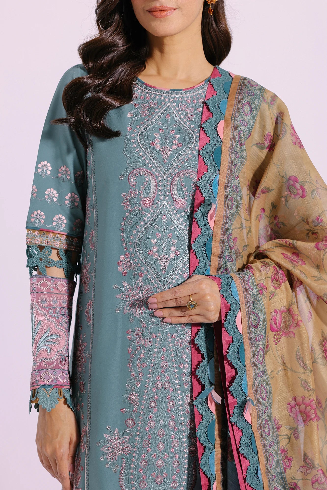 Ethnic | Rozana Collection SS 24 | E0406/203/718 by Ethnic - Designer Dress - Type: Ladies Clothes - Available at Libayah - 100% Original