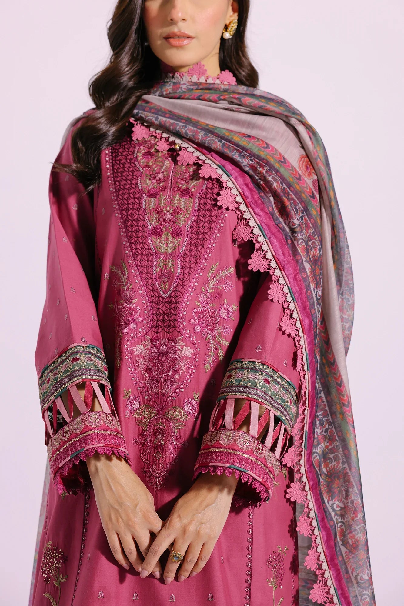 Ethnic | Rozana Collection SS 24 | E0409/203/409 by Ethnic - Designer Dress - Type: Ladies Clothes - Available at Libayah - 100% Original