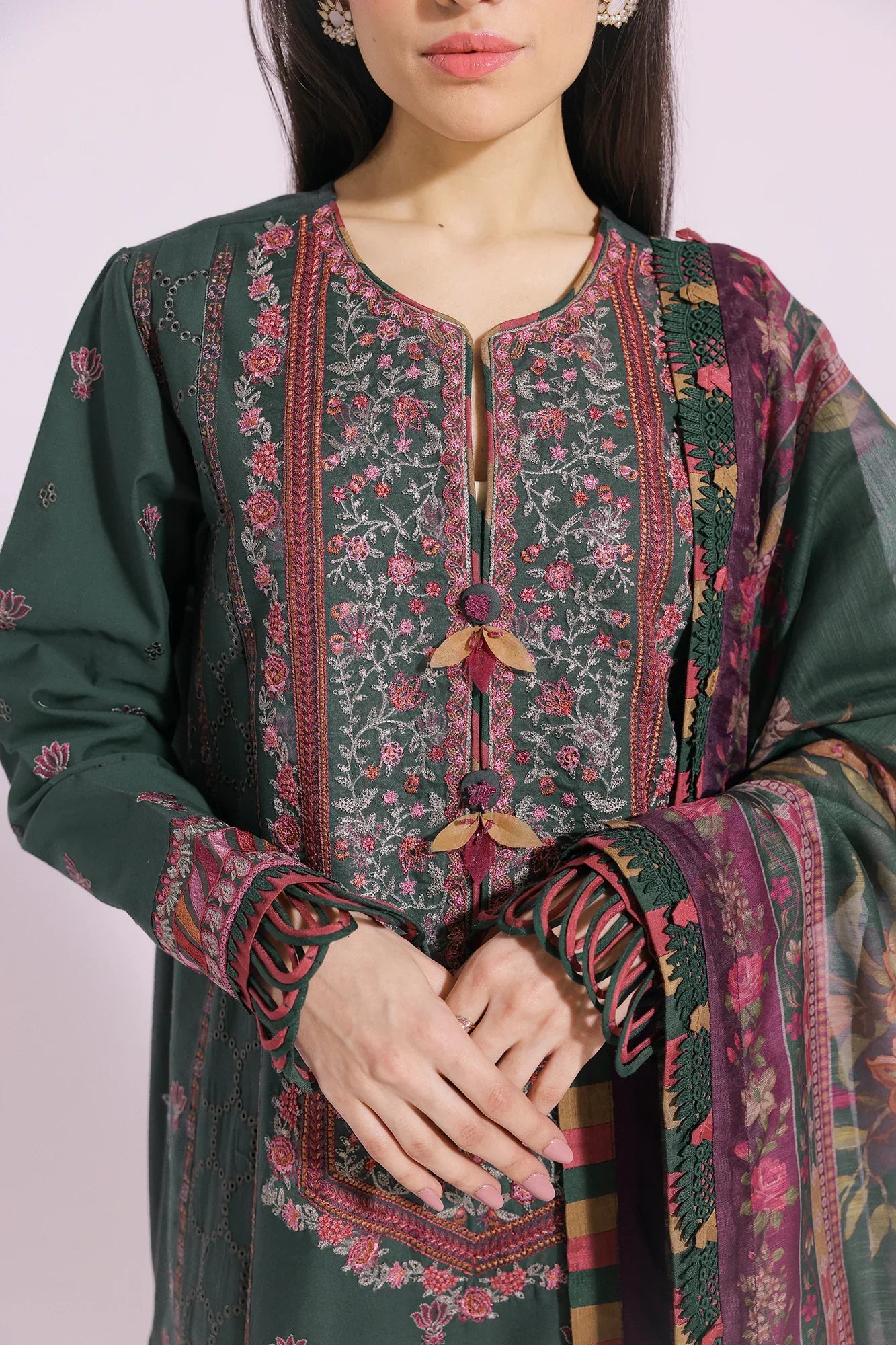 Ethnic | Rozana Collection SS 24 | E0410/203/707 by Ethnic - Designer Dress - Type: Ladies Clothes - Available at Libayah - 100% Original