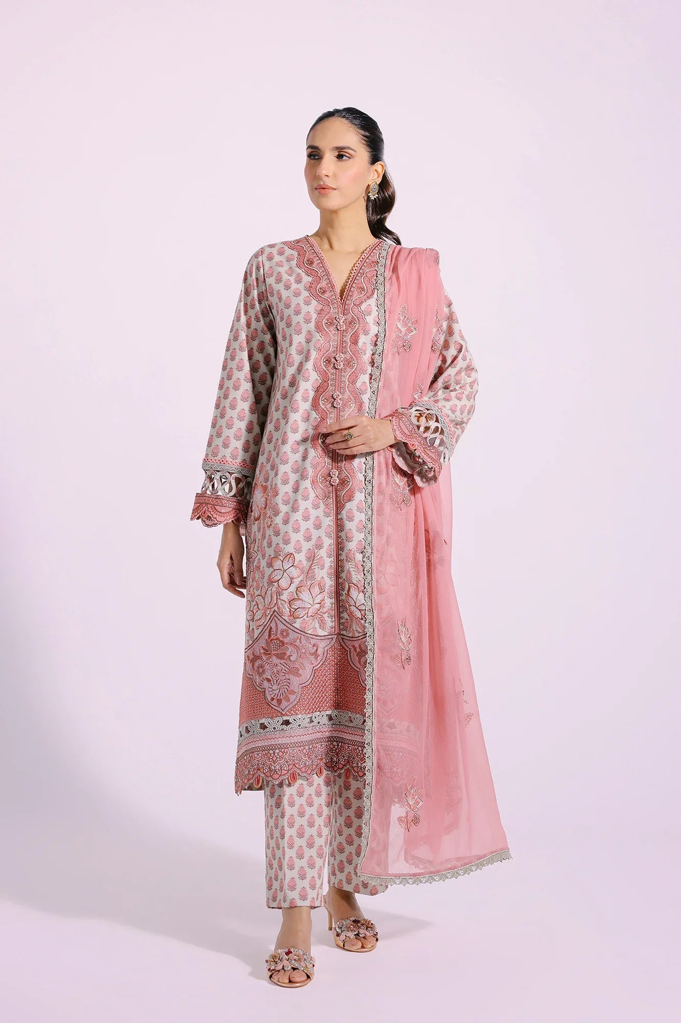 Ethnic | Rozana Collection SS 24 | E0413/203/326 by Ethnic - Designer Dress - Type: Ladies Clothes - Available at Libayah - 100% Original