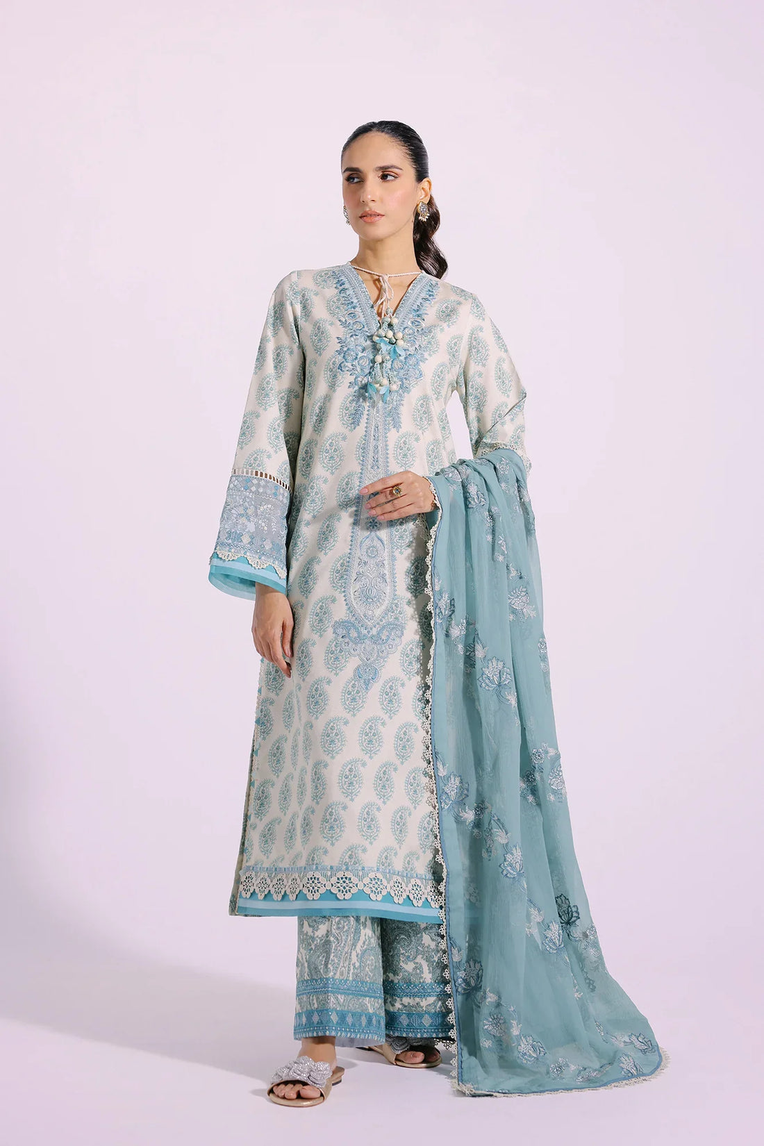 Ethnic | Rozana Collection SS 24 | E0414/203/130 by Ethnic - Designer Dress - Type: Ladies Clothes - Available at Libayah - 100% Original