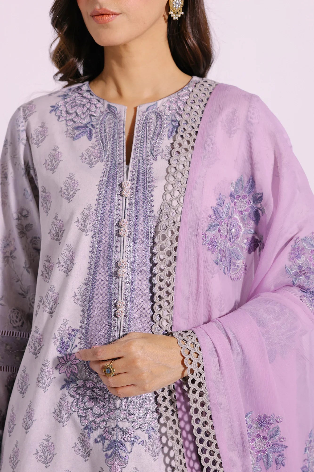 Ethnic | Rozana Collection SS 24 | E0402/203/914 by Ethnic - Designer Dress - Type: Ladies Clothes - Available at Libayah - 100% Original