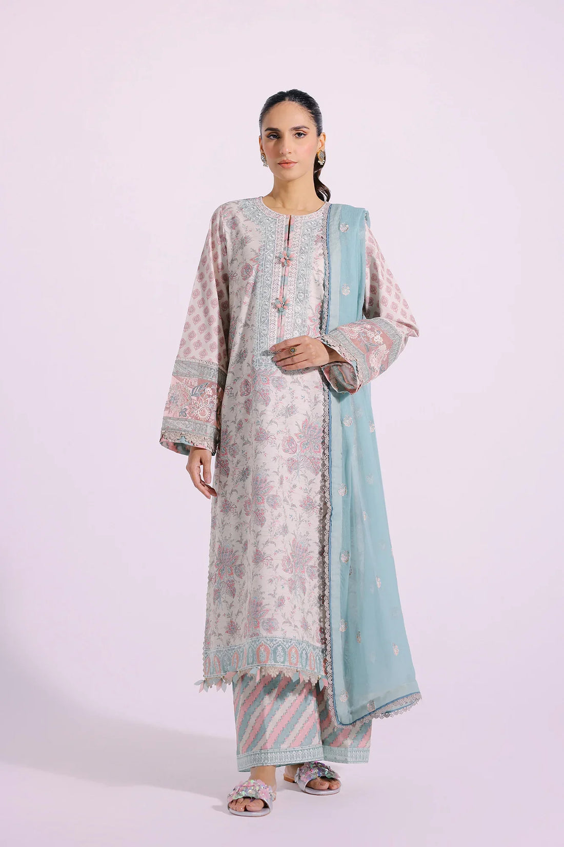 Ethnic | Rozana Collection SS 24 | E0401/203/112 by Ethnic - Designer Dress - Type: Ladies Clothes - Available at Libayah - 100% Original