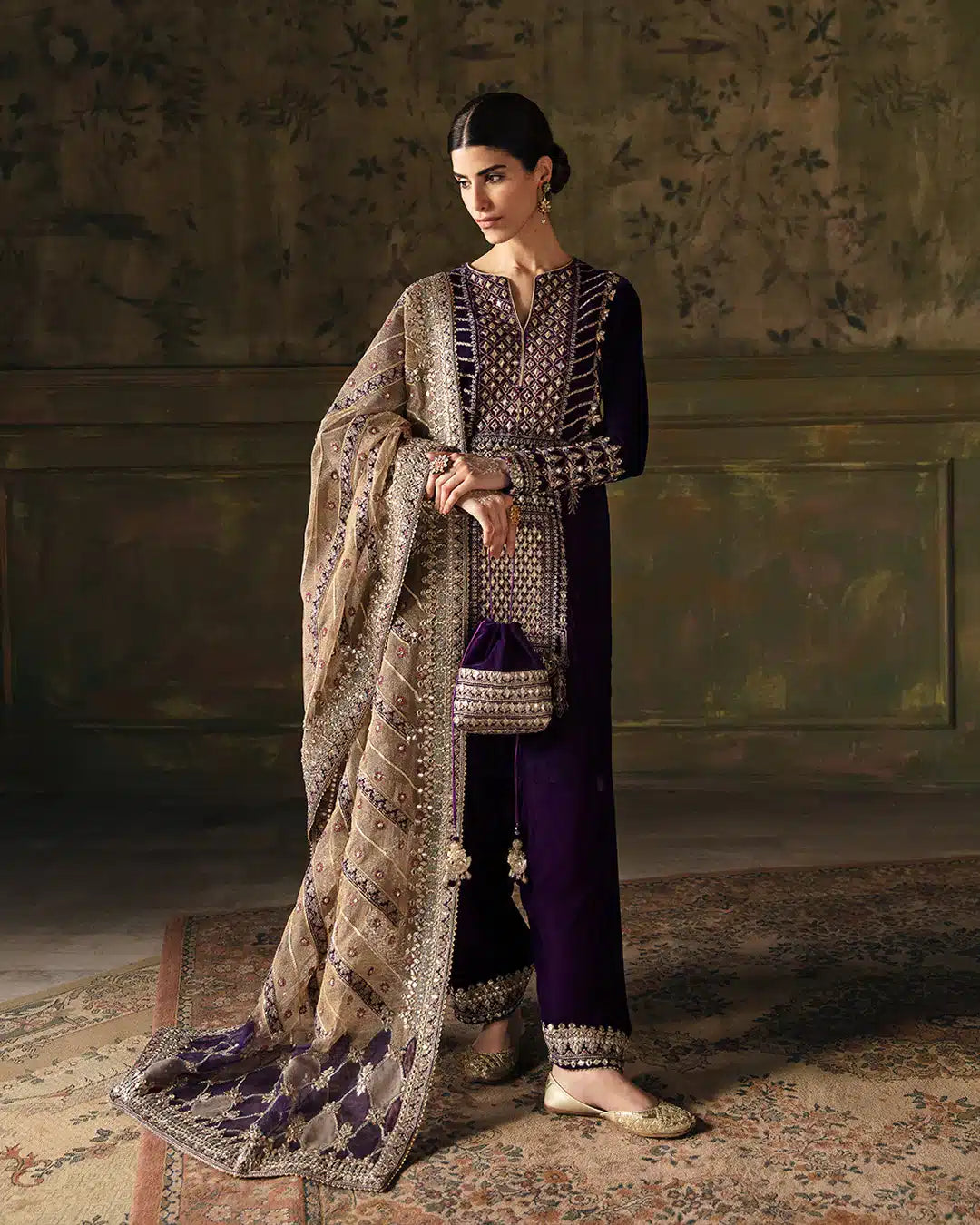 Faiza Saqlain | Manaar Luxe Formals 23 | Elayha by Faiza Saqlain - Designer Dress  - Type : Wedding Dress - Available at Libayah - 100% Original 