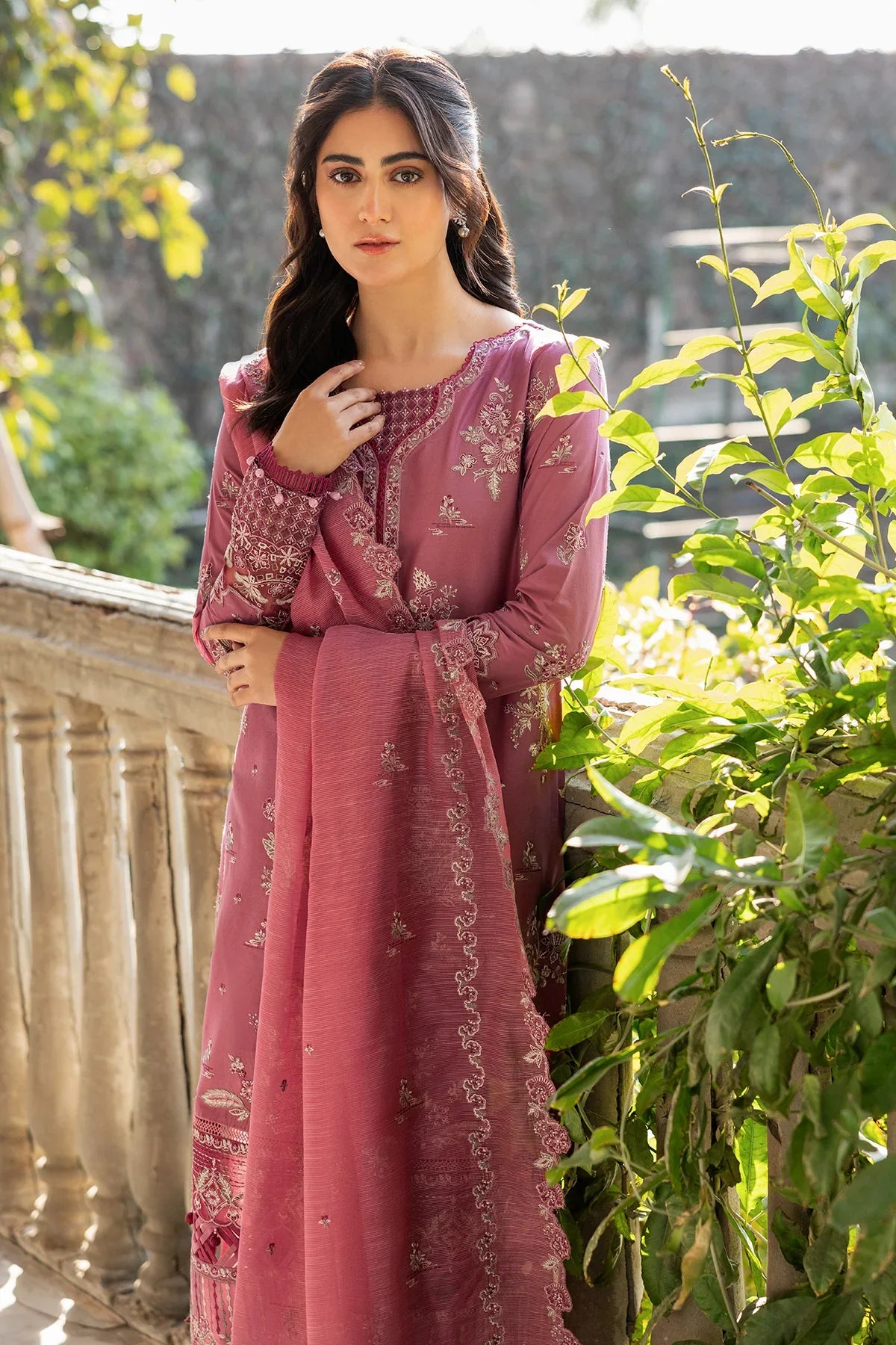 Farasha | Bahaar Embroidered Lawn | Rose Garland by Farasha - Designer Dress - Type: Ladies Clothes - Available at Libayah - 100% Original