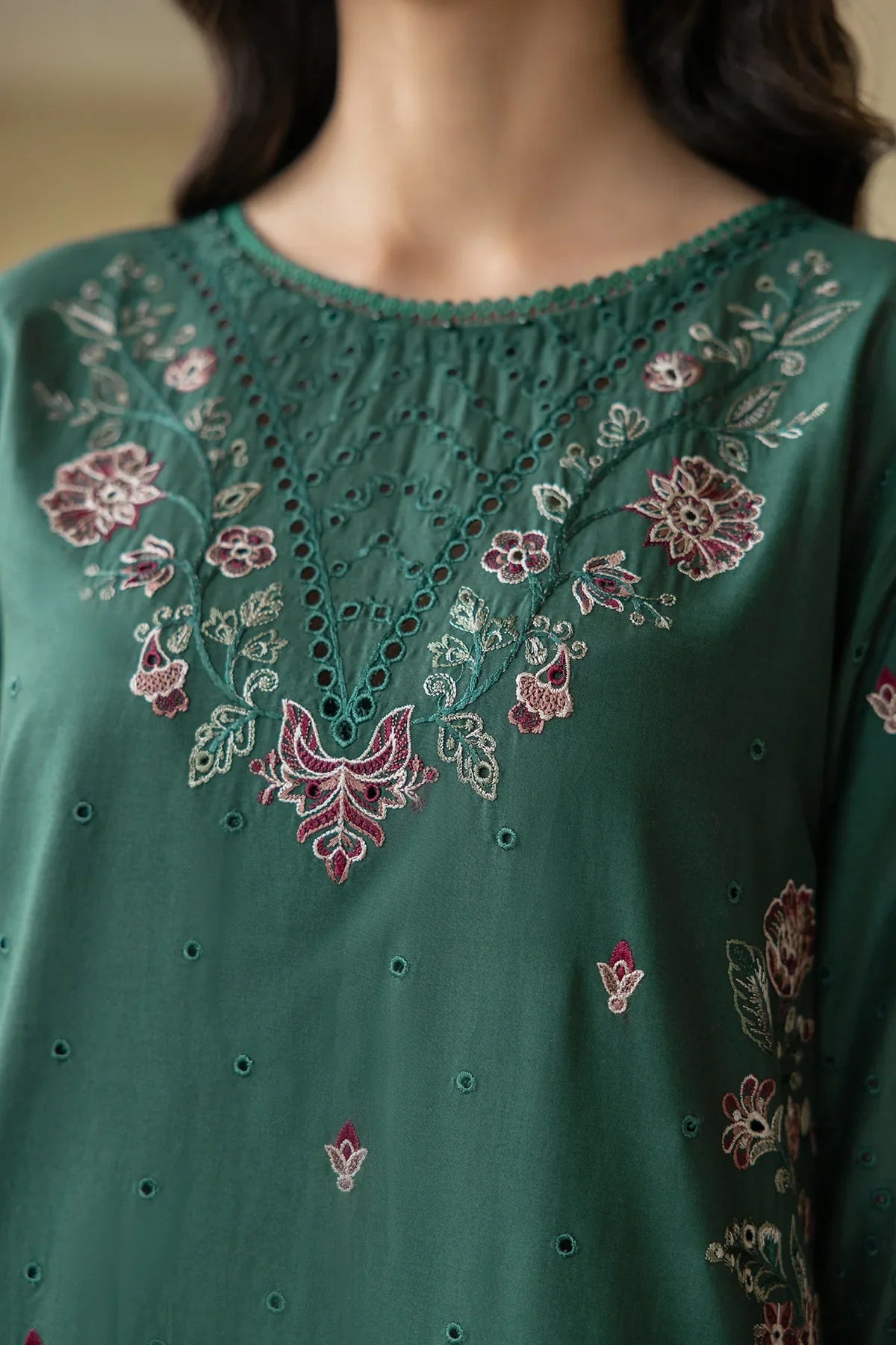Farasha | Bahaar Embroidered Lawn | Azure Grace by Farasha - Designer Dress - Type: Ladies Clothes - Available at Libayah - 100% Original