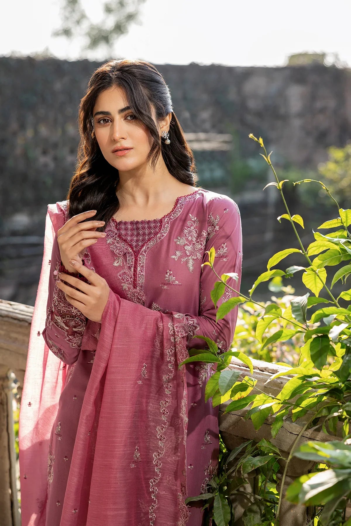 Farasha | Bahaar Embroidered Lawn | Rose Garland by Farasha - Designer Dress - Type: Ladies Clothes - Available at Libayah - 100% Original