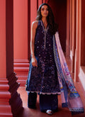 Farah Talib Aziz | Suay Lawn 24 | IZEA BLUE by Farah Talib Aziz - Designer Dress - Type: Ladies Clothes - Available at Libayah - 100% Original