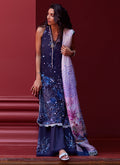 Farah Talib Aziz | Suay Lawn 24 | IZEA BLUE by Farah Talib Aziz - Designer Dress - Type: Ladies Clothes - Available at Libayah - 100% Original
