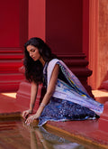 Farah Talib Aziz | Suay Lawn 24 | IZEA BLUE by Farah Talib Aziz - Designer Dress - Type: Ladies Clothes - Available at Libayah - 100% Original