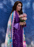 Farah Talib Aziz | Suay Lawn 24 | YURI PURPLE by Farah Talib Aziz - Designer Dress - Type: Ladies Clothes - Available at Libayah - 100% Original