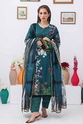 Gul Ahmed | Winter Collection 24 | Net Dupatta WRF-32015 by Gul Ahmed - Designer Dress - Type: Ladies Clothes - Available at Libayah - 100% Original