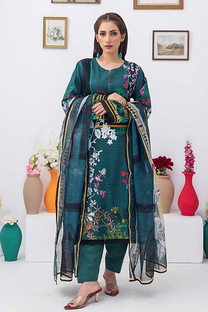 Gul Ahmed | Winter Collection 24 | Net Dupatta WRF-32015 by Gul Ahmed - Designer Dress - Type: Ladies Clothes - Available at Libayah - 100% Original