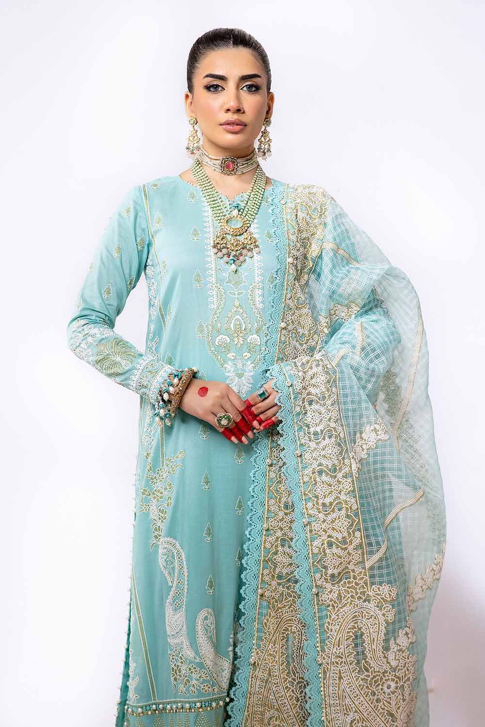 Gul Ahmed | Eid ul Adha Collection | FE-42022 by Gul Ahmed - Designer Dress - Type: Ladies Clothes - Available at Libayah - 100% Original