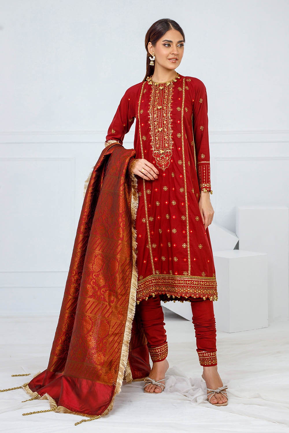 Gul Ahmed | Festive Eid 25 | FE-52075 by Gul Ahmed - Designer Dress - Type: Ladies Clothes - Available at Libayah - 100% Original