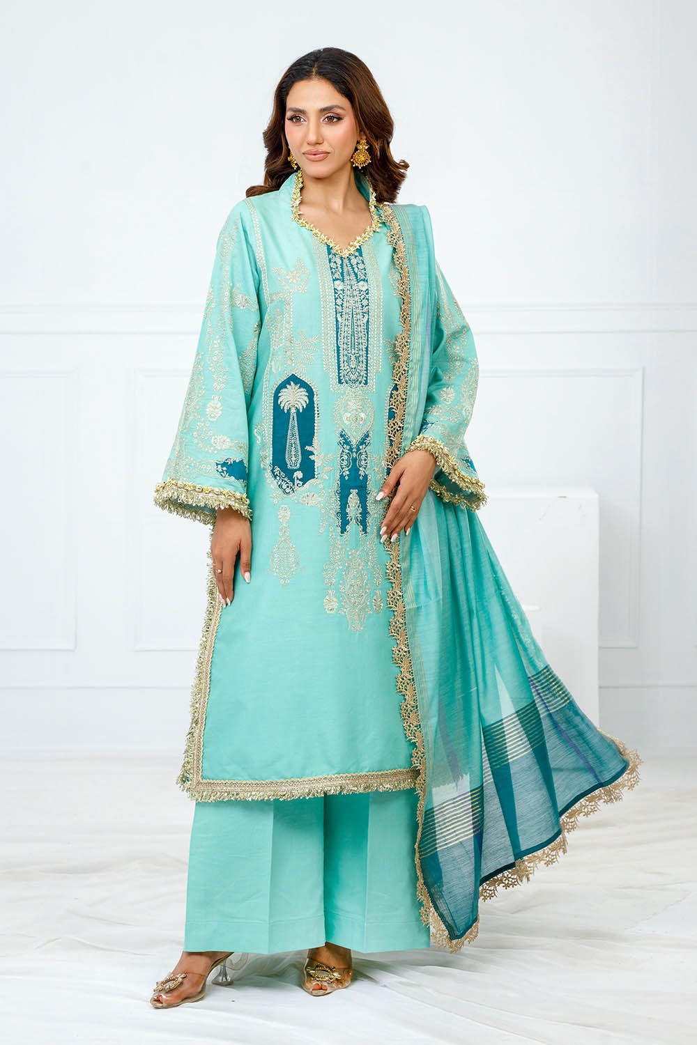 Gul Ahmed | Festive Eid 25 | FE-52083 by Gul Ahmed - Designer Dress - Type: Ladies Clothes - Available at Libayah - 100% Original