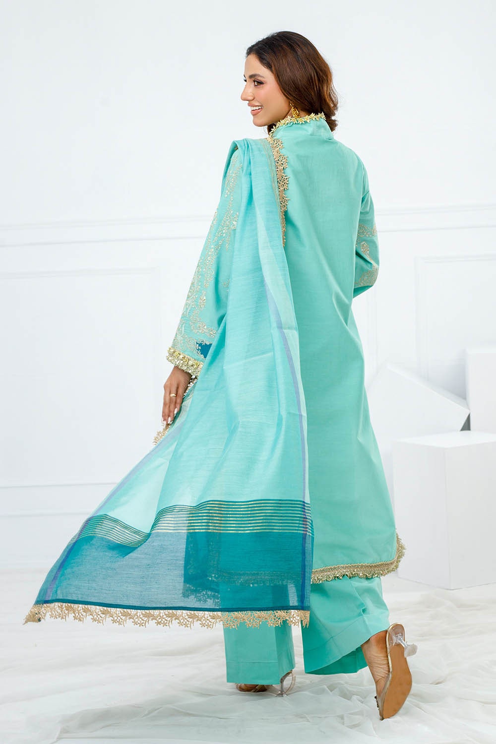 Gul Ahmed | Festive Eid 25 | FE-52083 by Gul Ahmed - Designer Dress - Type: Ladies Clothes - Available at Libayah - 100% Original
