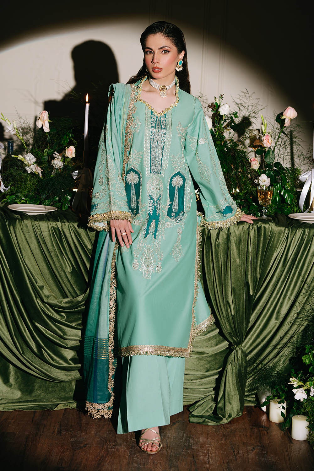 Gul Ahmed | Festive Eid 25 | FE-52083 by Gul Ahmed - Designer Dress - Type: Ladies Clothes - Available at Libayah - 100% Original