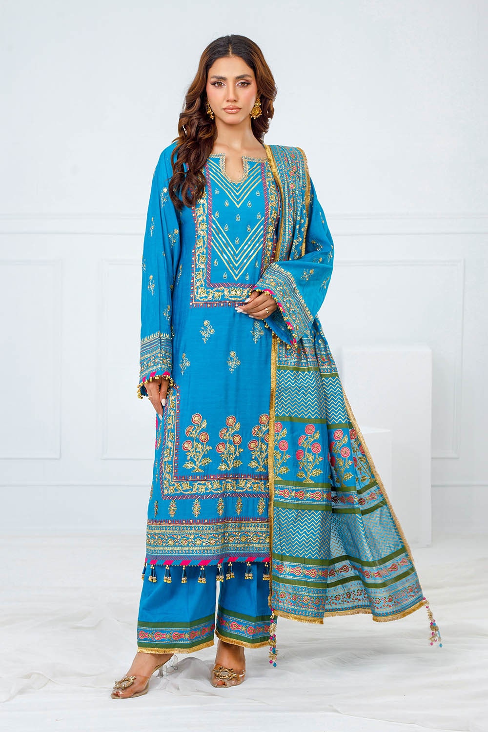 Gul Ahmed | Festive Eid 25 | FE-52094 by Gul Ahmed - Designer Dress - Type: Ladies Clothes - Available at Libayah - 100% Original