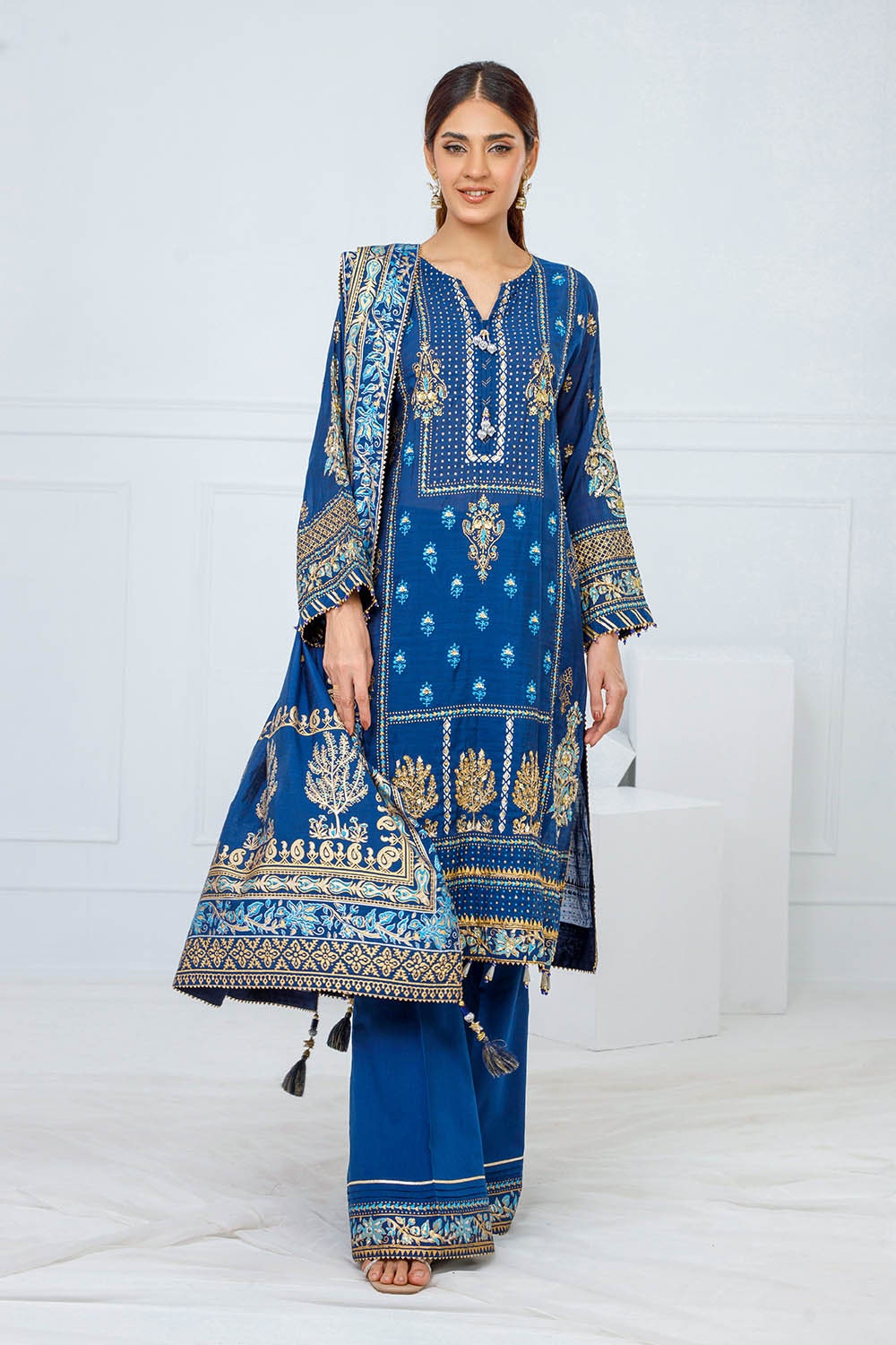 Gul Ahmed | Festive Eid 25 | FE-52095 by Gul Ahmed - Designer Dress - Type: Ladies Clothes - Available at Libayah - 100% Original