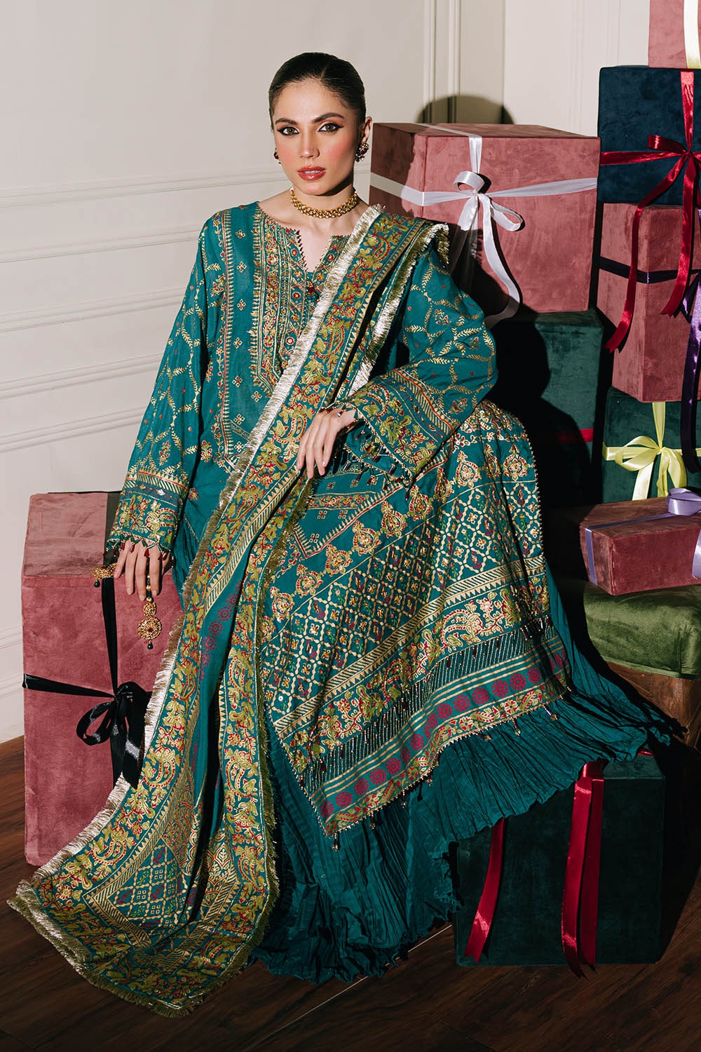 Gul Ahmed | Festive Eid 25 | FE-52096 by Gul Ahmed - Designer Dress - Type: Ladies Clothes - Available at Libayah - 100% Original
