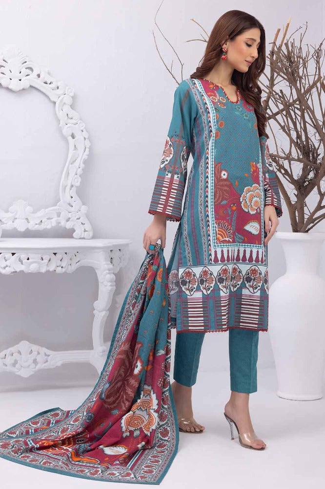 Gul Ahmed | Winter Collection 24 | Suit WNS-32238 B by Gul Ahmed - Designer Dress - Type: Ladies Clothes - Available at Libayah - 100% Original
