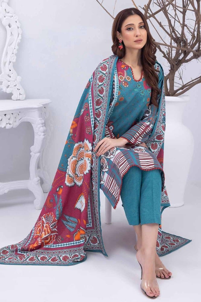 Gul Ahmed | Winter Collection 24 | Suit WNS-32238 B by Gul Ahmed - Designer Dress - Type: Ladies Clothes - Available at Libayah - 100% Original