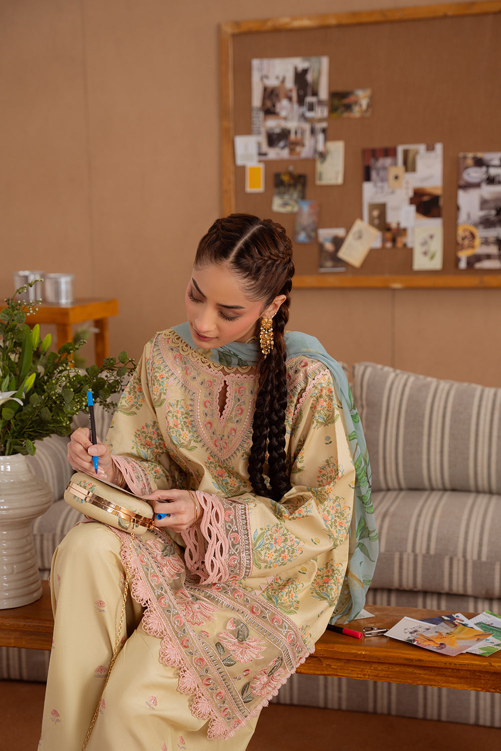 Saira Rizwan | Laanem Summer Lawn 25 | NERIDA-A-SRL25-02 by Saira Rizwan - Designer Dress - Type: Ladies Clothes - Available at Libayah - 100% Original