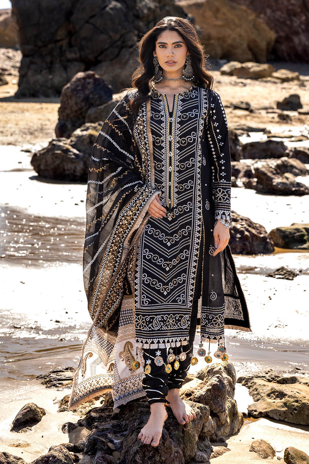 Gul Ahmed | Chunri Lawn 25 | CL-52407 by Gul Ahmed - Designer Dress - Type: Ladies Clothes - Available at Libayah - 100% Original