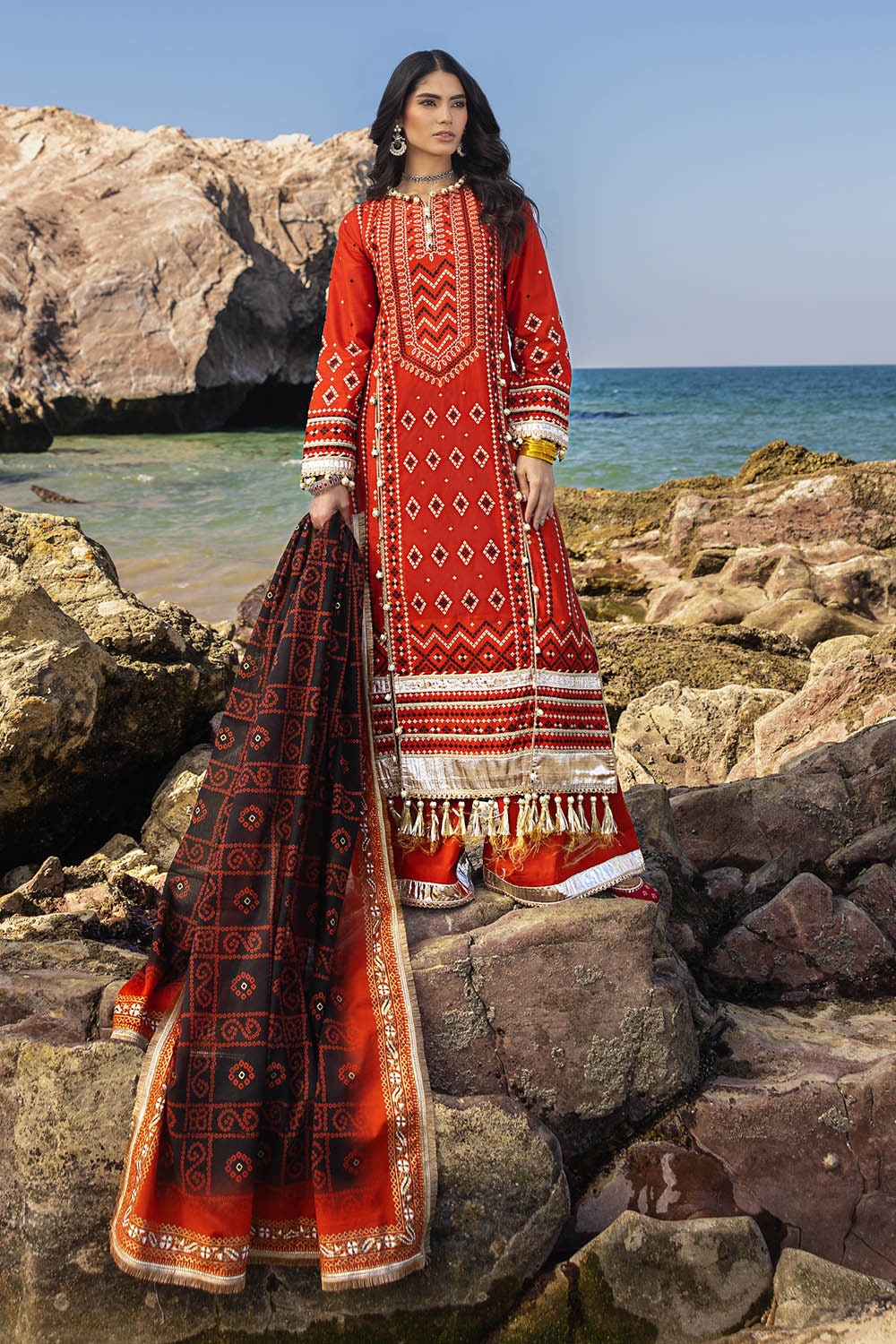 Gul Ahmed | Chunri Lawn 25 | CL-52443 by Gul Ahmed - Designer Dress - Type: Ladies Clothes - Available at Libayah - 100% Original