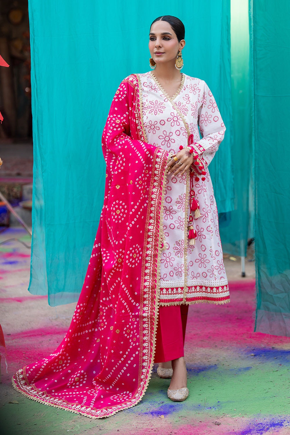 Gul Ahmed | Chunri Lawn 25 | CL-52411 A by Gul Ahmed - Designer Dress - Type: Ladies Clothes - Available at Libayah - 100% Original