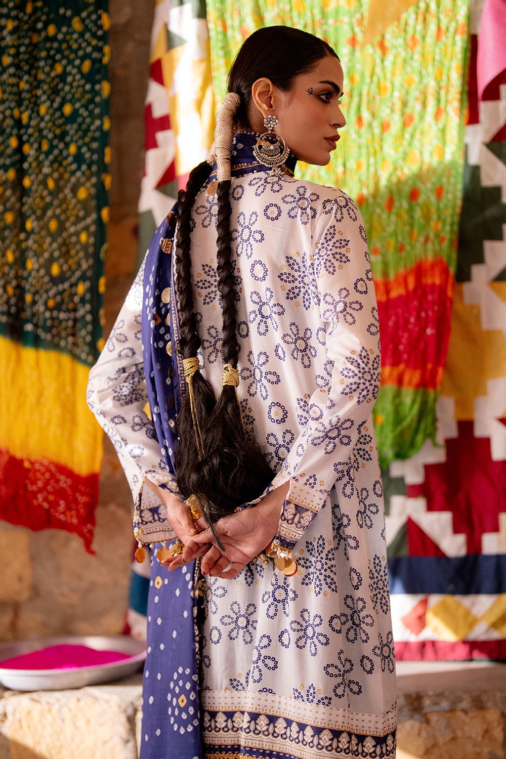 Gul Ahmed | Chunri Lawn 25 | CL-52411 B by Gul Ahmed - Designer Dress - Type: Ladies Clothes - Available at Libayah - 100% Original