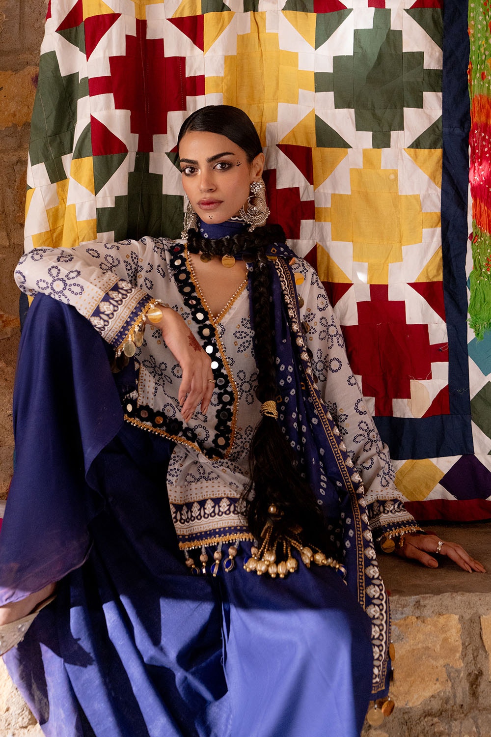 Gul Ahmed | Chunri Lawn 25 | CL-52411 B by Gul Ahmed - Designer Dress - Type: Ladies Clothes - Available at Libayah - 100% Original