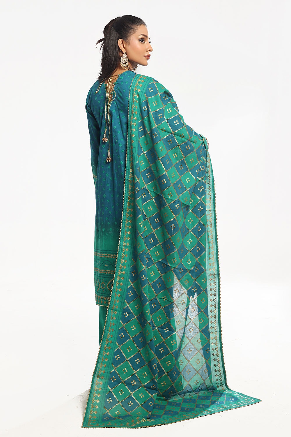 Gul Ahmed | Chunri Lawn 25 | CL-52410 A by Gul Ahmed - Designer Dress - Type: Ladies Clothes - Available at Libayah - 100% Original