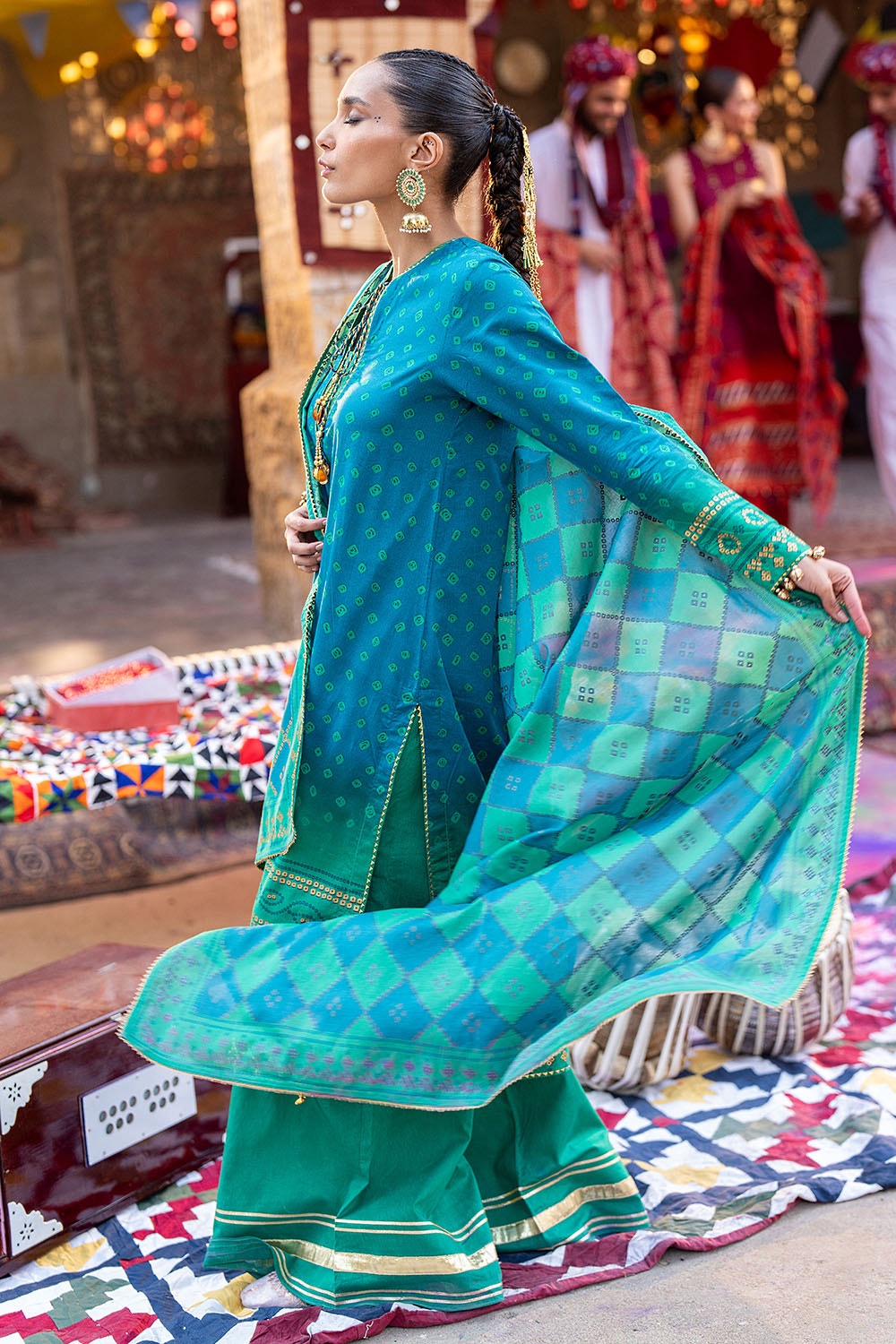 Gul Ahmed | Chunri Lawn 25 | CL-52410 A by Gul Ahmed - Designer Dress - Type: Ladies Clothes - Available at Libayah - 100% Original