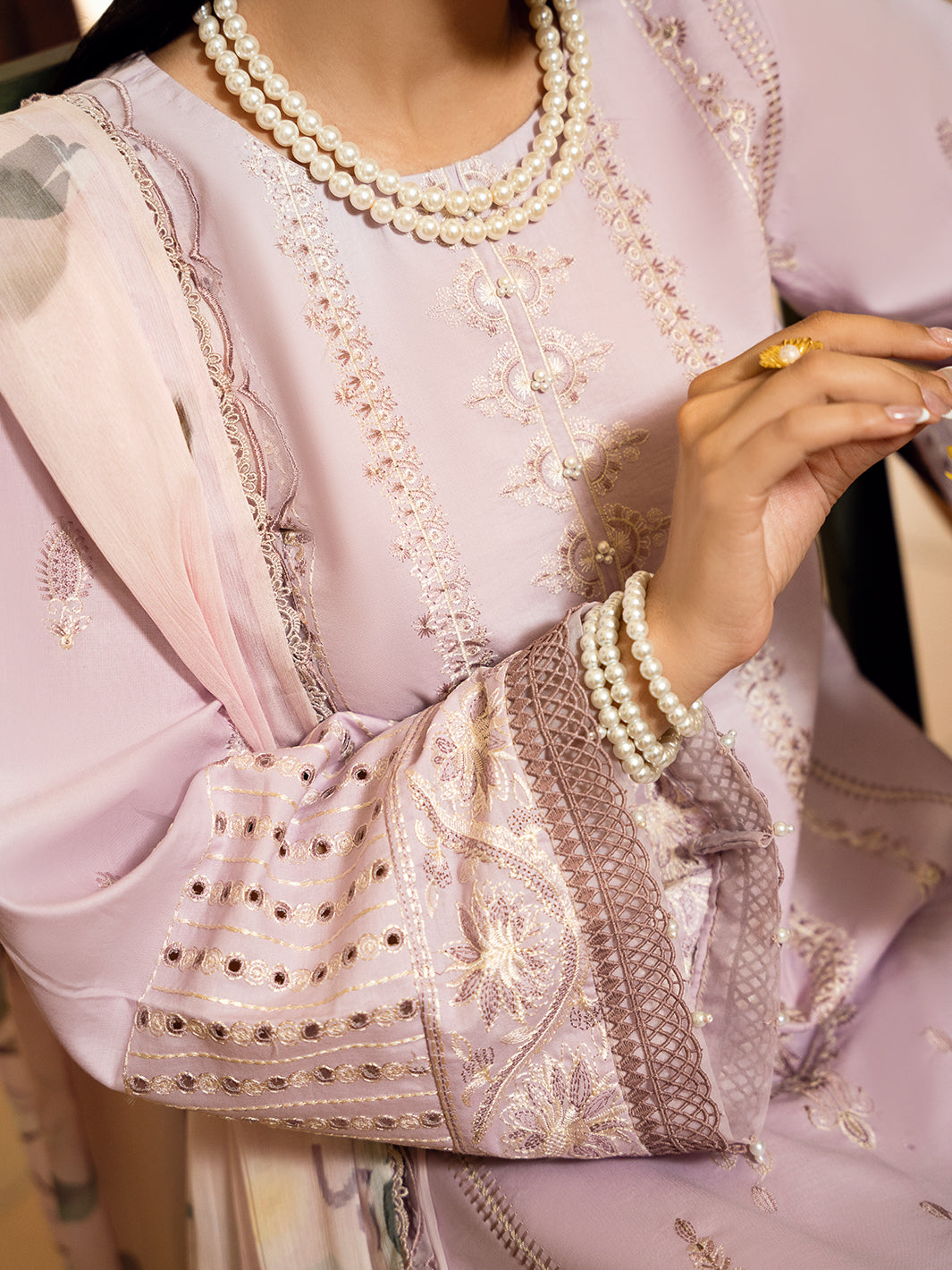 Izel | Dastak Luxury Lawn | GUL by Izel - Designer Dress - Type: Ladies Clothes - Available at Libayah - 100% Original