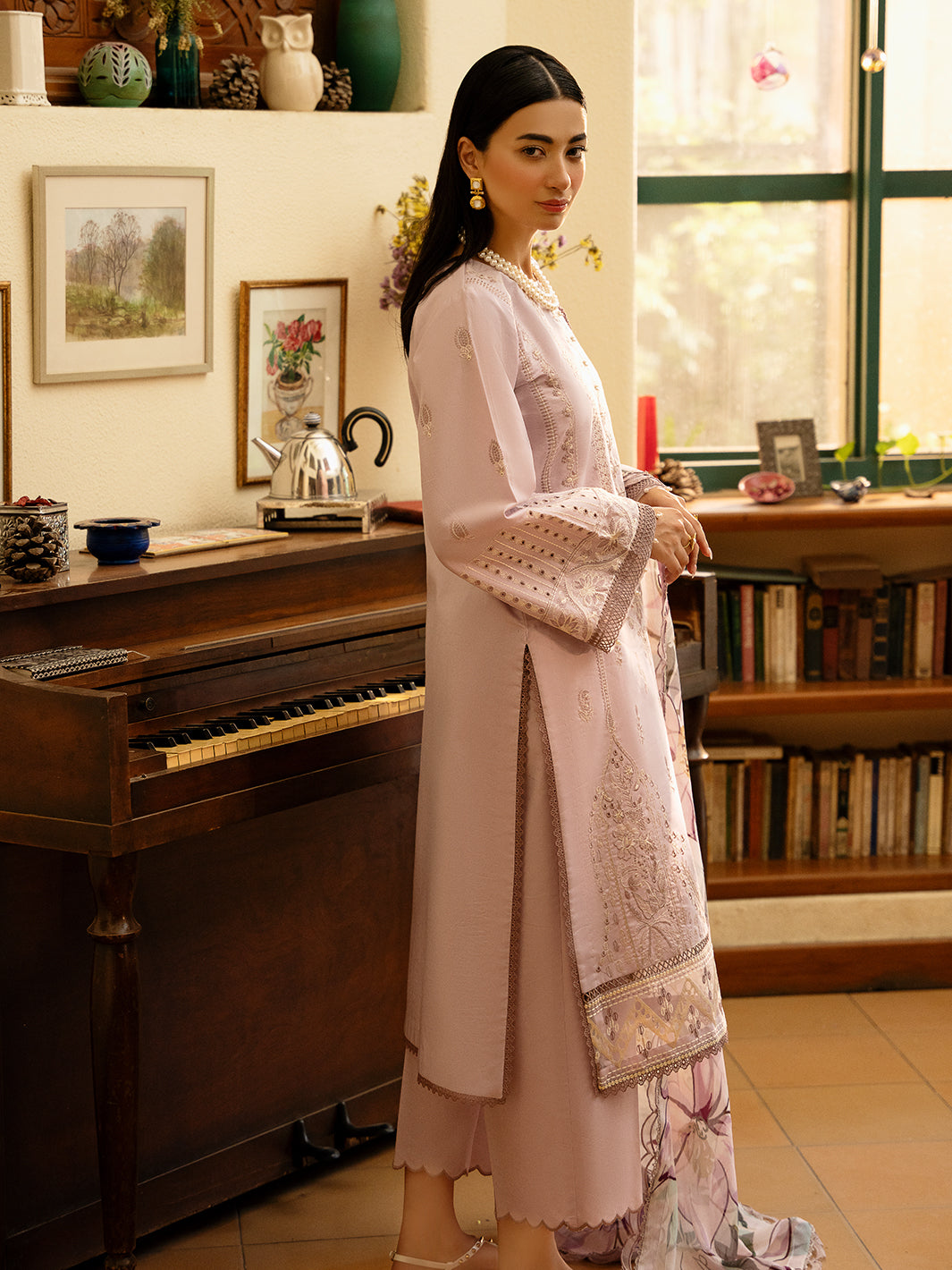Izel | Dastak Luxury Lawn | GUL by Izel - Designer Dress - Type: Ladies Clothes - Available at Libayah - 100% Original