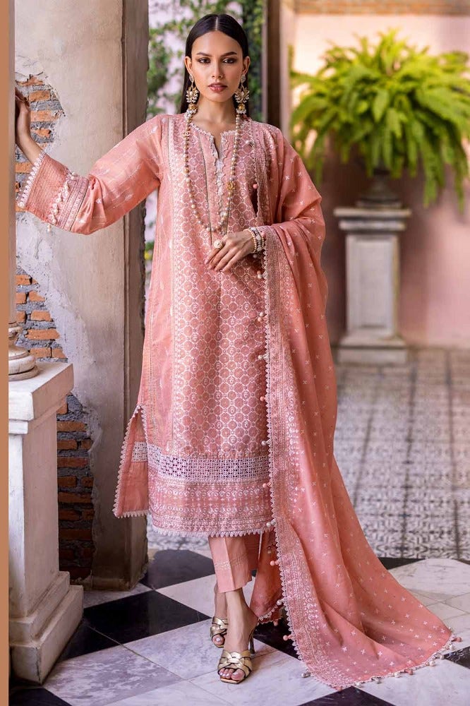Gul Ahmed | Eid Collection | FE-42040 by Gul Ahmed - Designer Dress - Type: Ladies Clothes - Available at Libayah - 100% Original