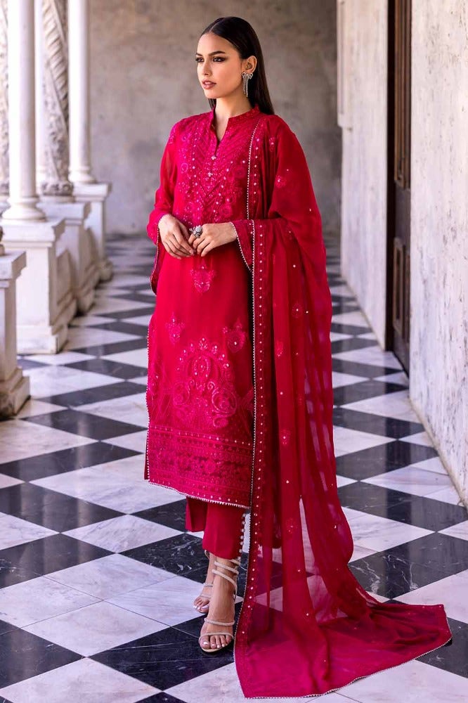 Gul Ahmed | Eid Collection | FE-42047 by Gul Ahmed - Designer Dress - Type: Ladies Clothes - Available at Libayah - 100% Original