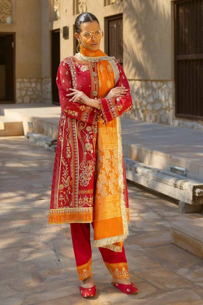Gul Ahmed | Eid Collection | FE-42056 by Gul Ahmed - Designer Dress - Type: Ladies Clothes - Available at Libayah - 100% Original