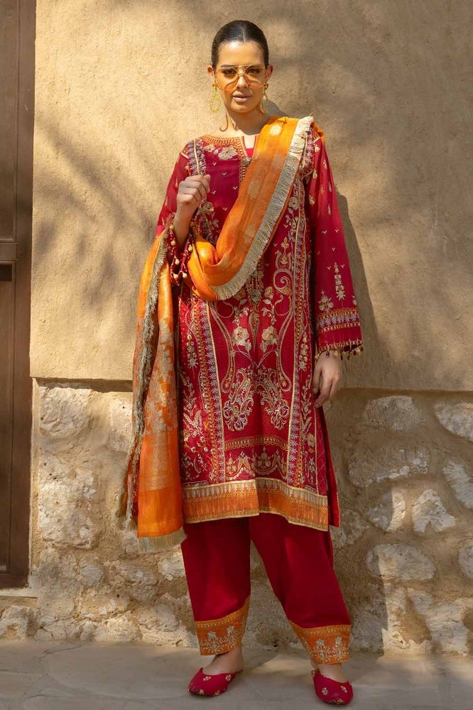 Gul Ahmed | Eid Collection | FE-42056 by Gul Ahmed - Designer Dress - Type: Ladies Clothes - Available at Libayah - 100% Original